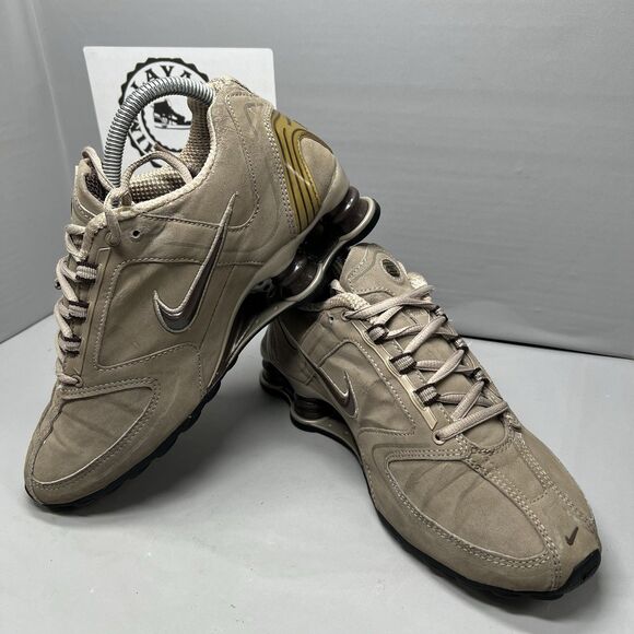 Nike Shox RNG Women Beige Reflective  Athletic Running Shoes 314775-021 Size 8 - Picture 10 of 15